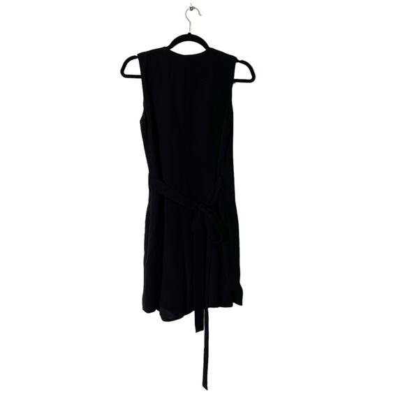 Theory Benina Admiral Crepe Wrap Romper Dress sz 4 - Picture 3 of 7